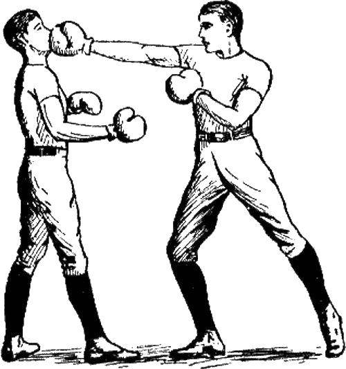 Название: Раскраска Бокс. Категория: бокс. Теги: спорт, бокс.