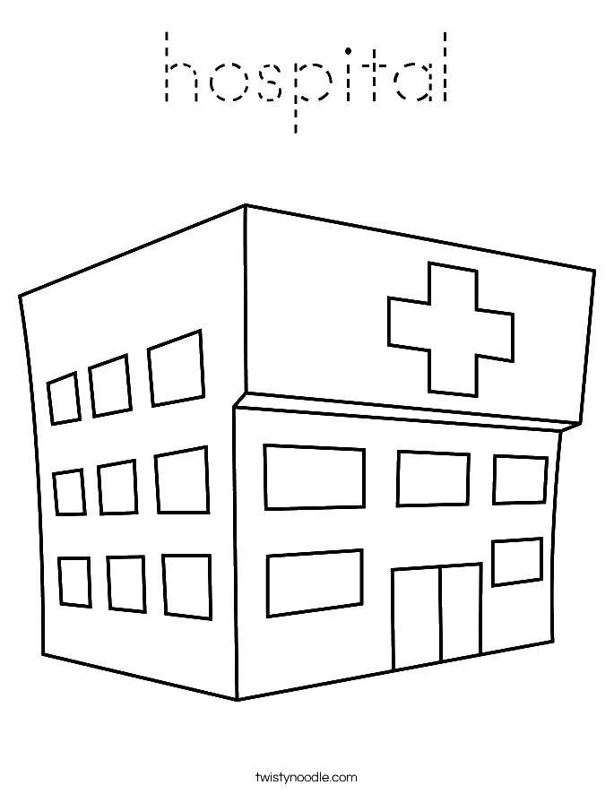 Coloring Hospital. Category Medical coloring pages. Tags:  Medical coloring pages.