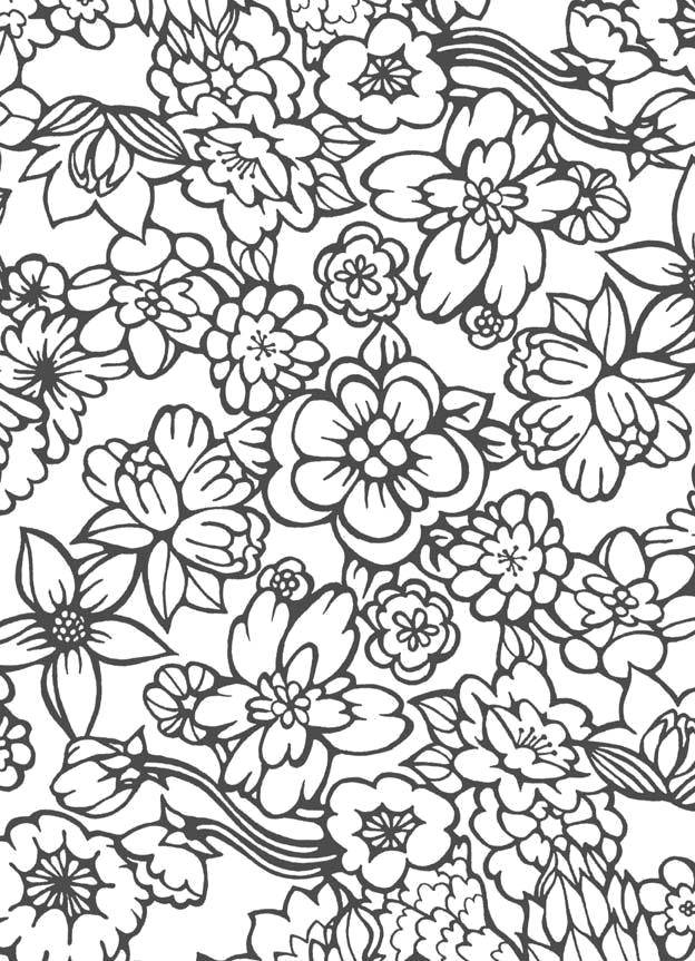 Coloring Beautiful flowers. Category flowers. Tags:  Flowers.