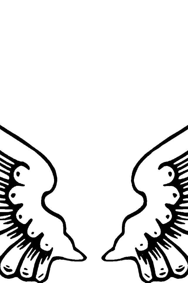 Coloring A pair of wings. Category coloring. Tags:  The wings.