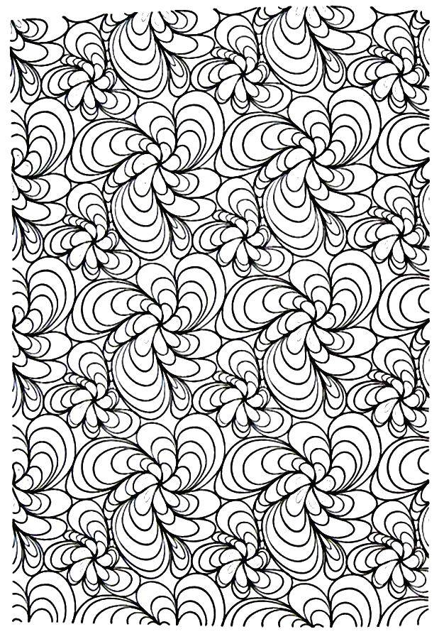 Coloring Floral pattern. Category coloring antistress. Tags:  Patterns, flower.