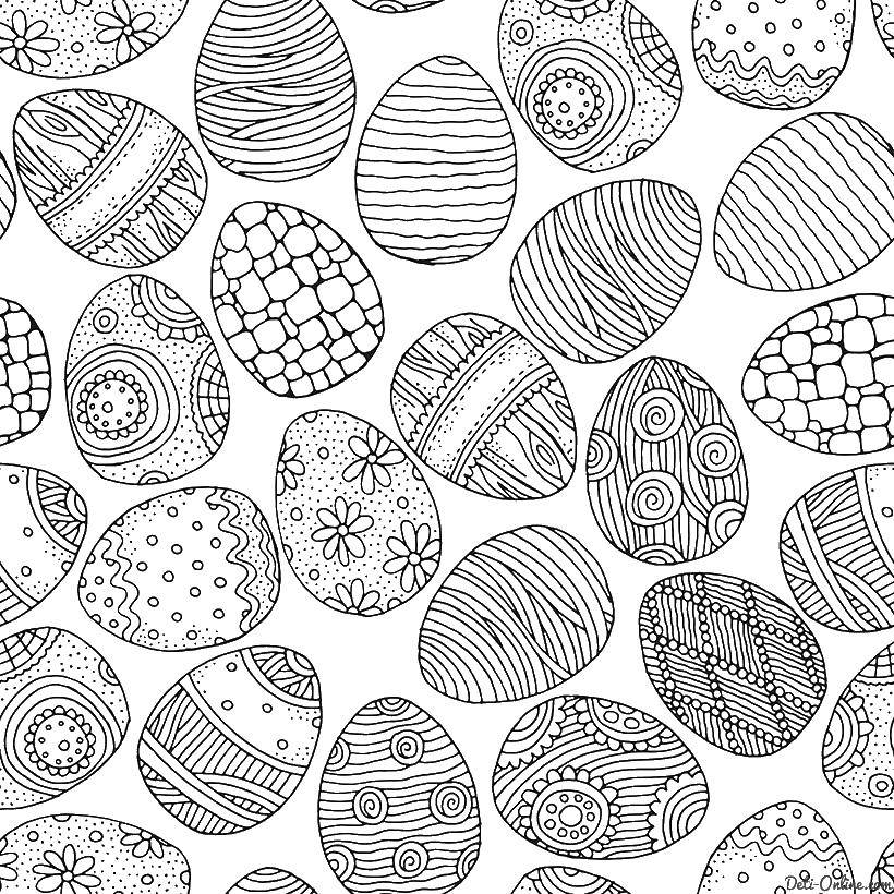 Coloring Coloring antistress. Category coloring antistress. Tags:  patterns, shapes, antistress, eggs.