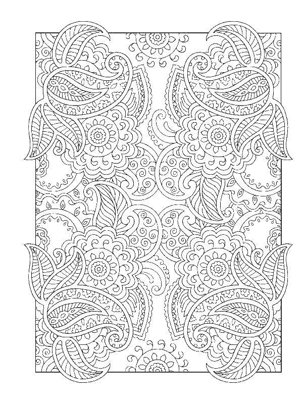 Coloring Floral patterns. Category coloring antistress. Tags:  patterns.