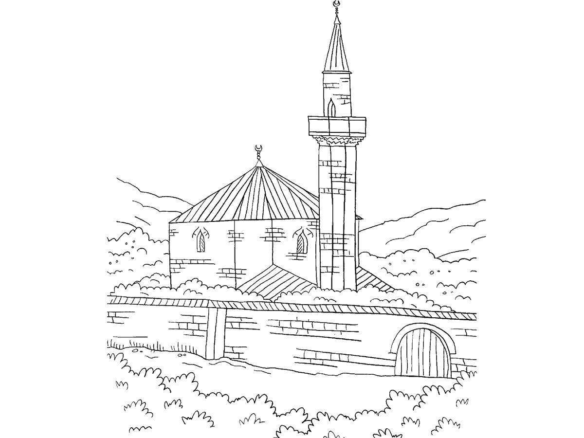 Coloring The tower of the castle. Category locks . Tags:  castle, tower.