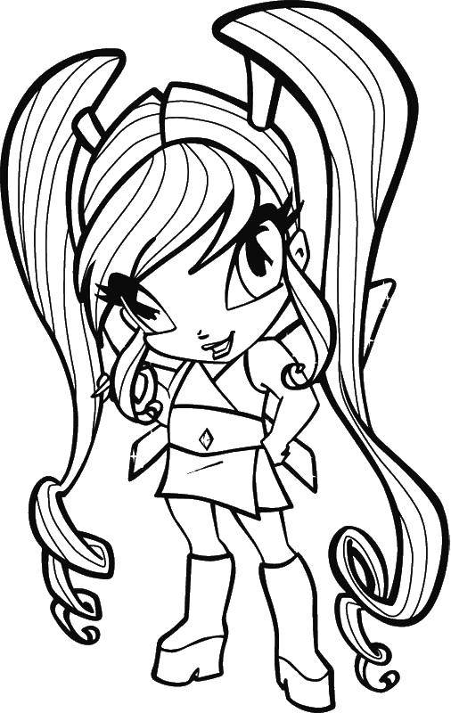 Coloring Chatta pixie conversations. Category Winx club. Tags:  Chatta, pixie.