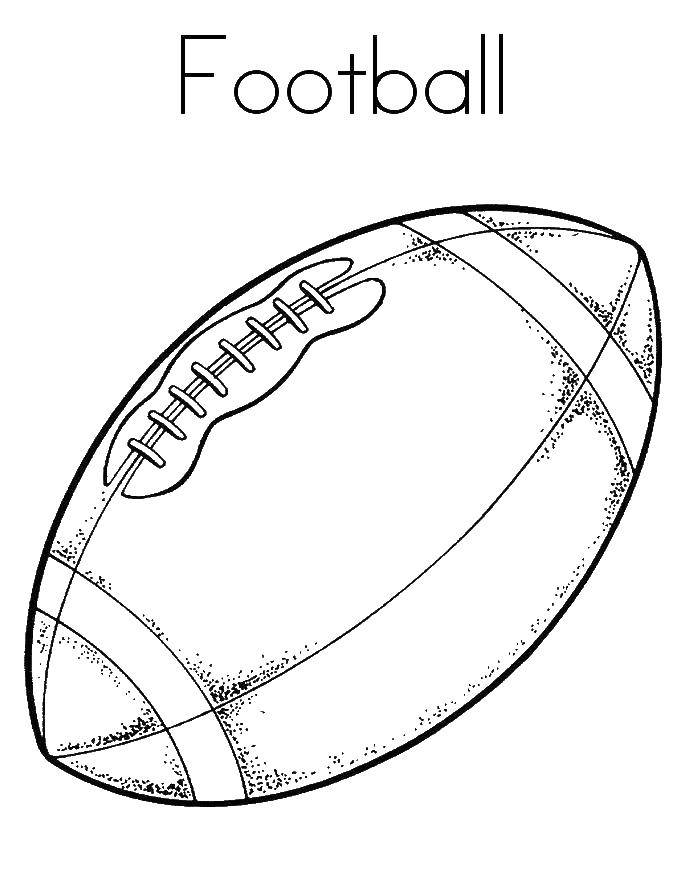 Coloring Ball for football. Category Football. Tags:  football.