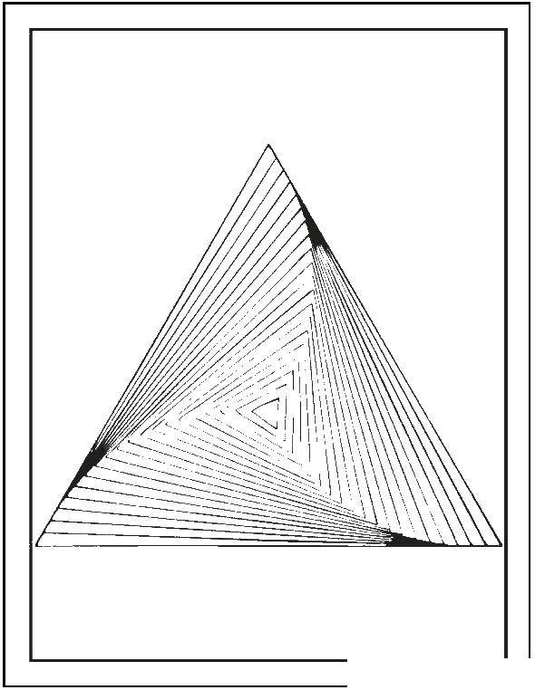 Название: Раскраска Пирамида узор. Категория: С геометрическими фигурами. Теги: фигура.