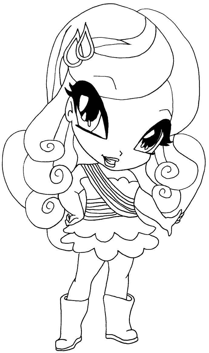 Coloring Pop pixie little. Category Winx club. Tags:  pixie.