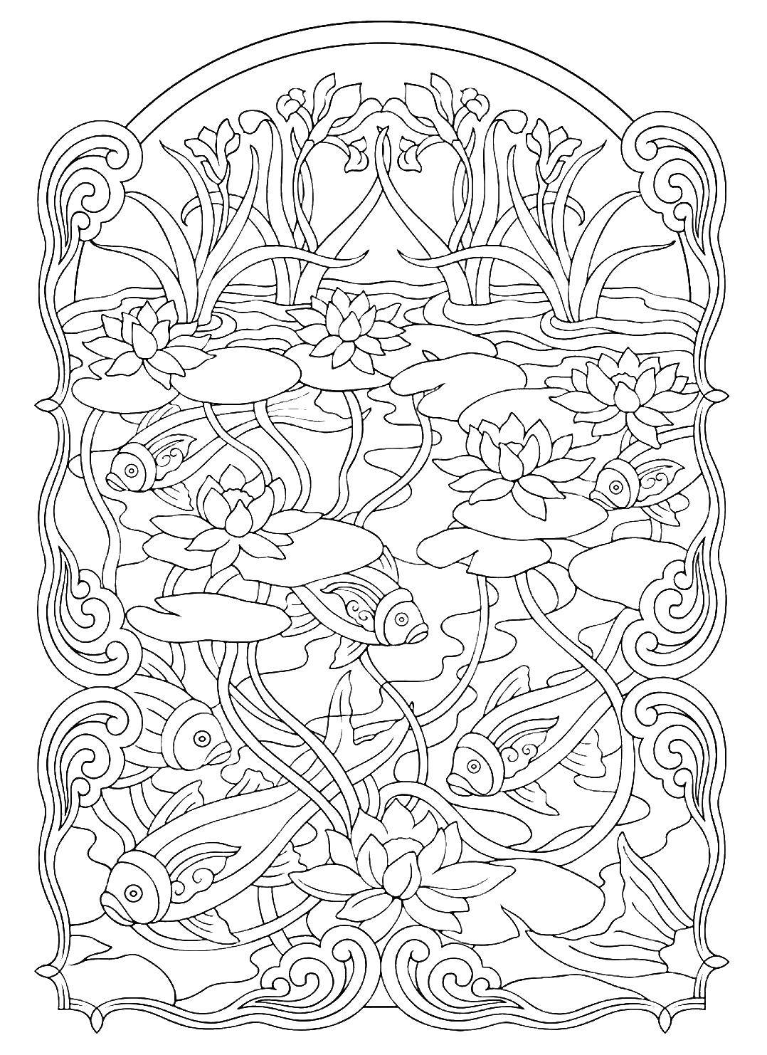 Coloring Coloring antistress. Category coloring antistress. Tags:  patterns, shapes, stress relief.