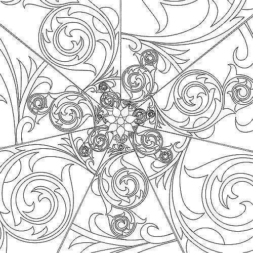 Coloring Floral Kaleidoskop. Category Kaleidoscope. Tags:  Kaleidoskop.