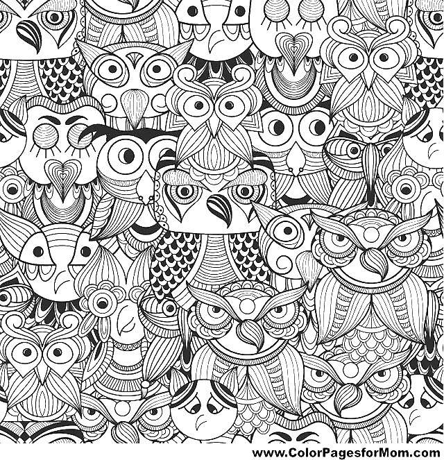 Coloring A pattern of owls. Category With patterns. Tags:  Bathroom with shower.