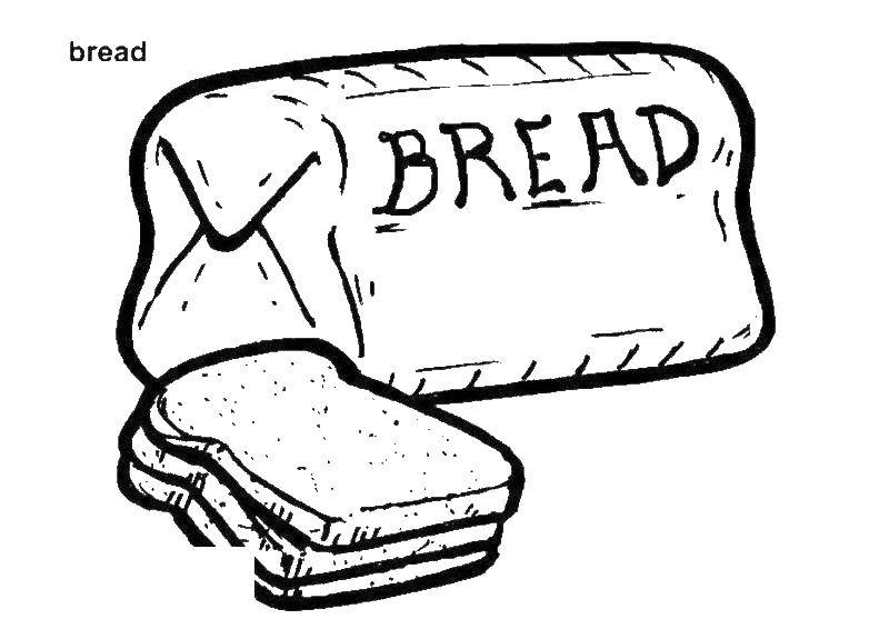 Coloring Sandwich bread. Category bread. Tags:  bread, sandwich.