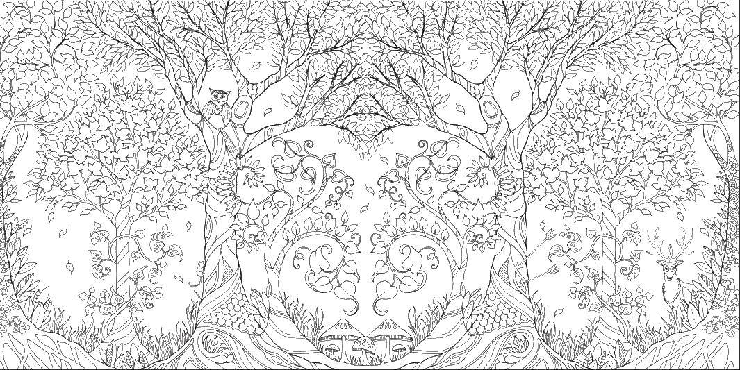 Coloring The trees in the forest. Category patterns. Tags:  wood , pattern, wood.