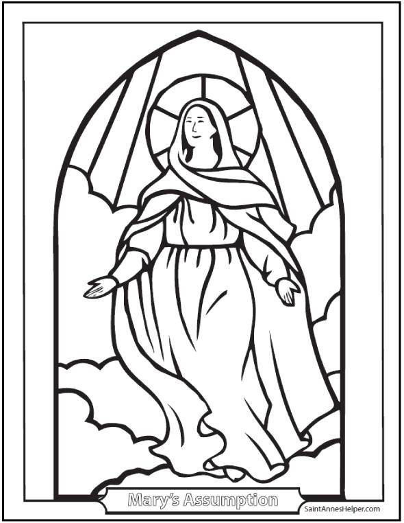 Coloring The virgin Mary. Category religion. Tags:  Religion, prayer.