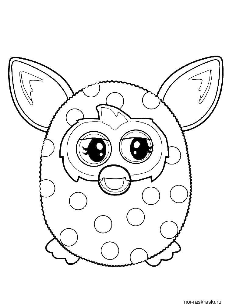 Coloring Monster Furby. Category Monsters. Tags:  monsters, Furby.