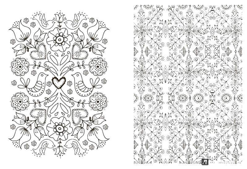 Coloring Patterns. Category coloring antistress. Tags:  patterns, flowers.