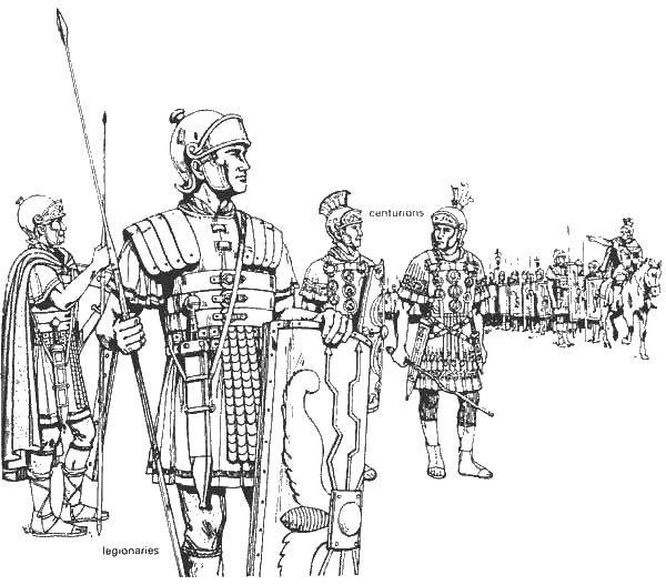 Coloring Ancient Greek war. Category coloring. Tags:  gladiators, war, Ancient Rome.