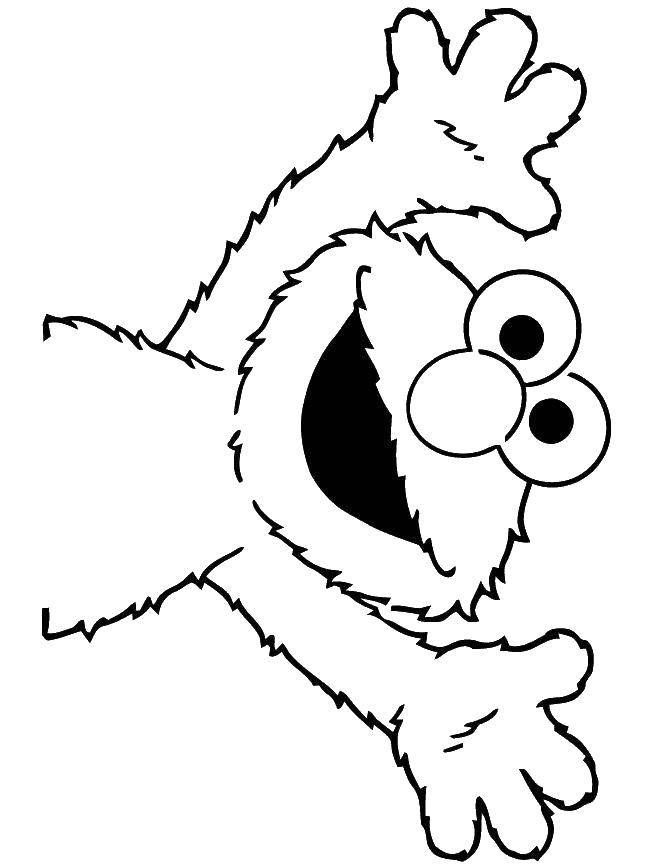 Coloring Elmo. Category Monsters. Tags:  Elmo, monsters.