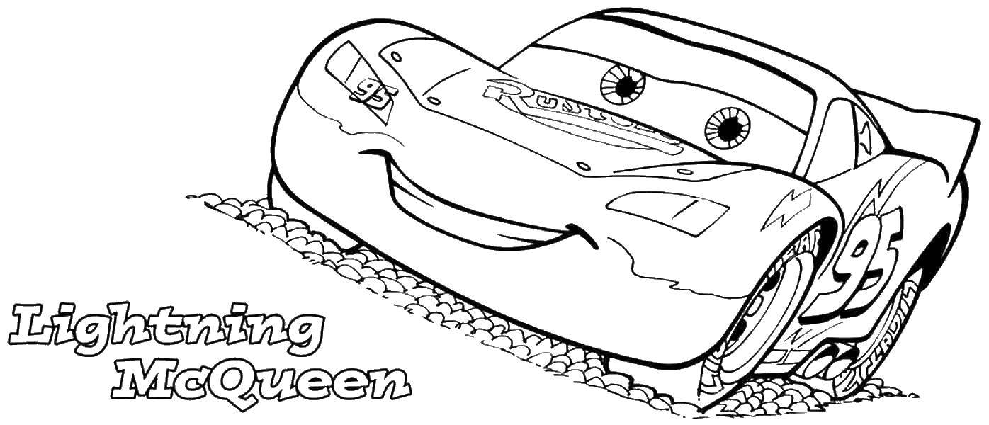 Coloring McQueen. Category Wheelbarrows. Tags:  cars, car, car, cartoons.