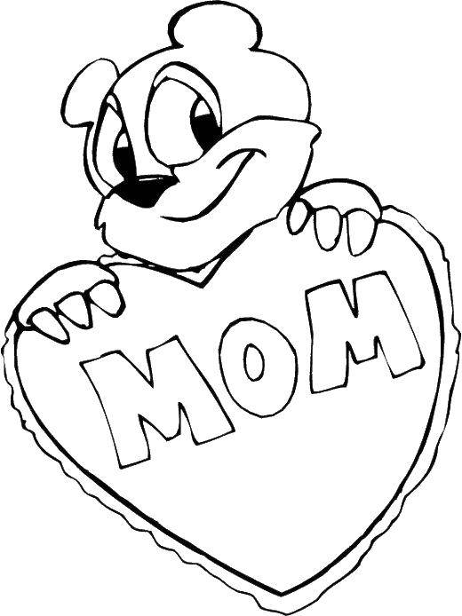 Coloring Mom. Category mom . Tags:  my heart.