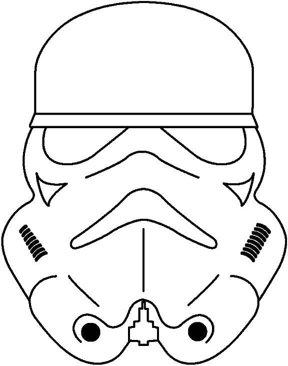 Coloring Mask Vader. Category Masks . Tags:  masks, star wars, Darth Vader.