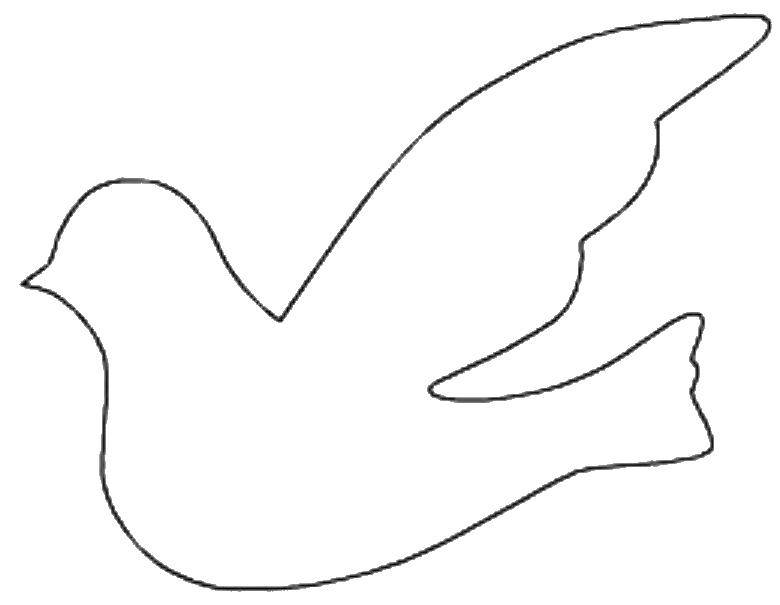 Coloring Bird. Category The contours for cutting out the birds. Tags:  the contours of the bird. to cut, birds.