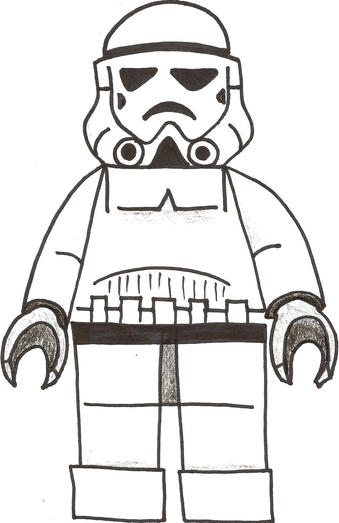 Coloring Picture of LEGO Darth Vader. Category LEGO. Tags:  LEGO, Darth Vader, star wars.