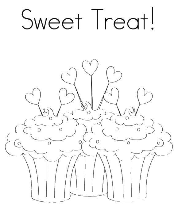 Coloring Sweet medicine!. Category sweets. Tags:  sweets, cakes.