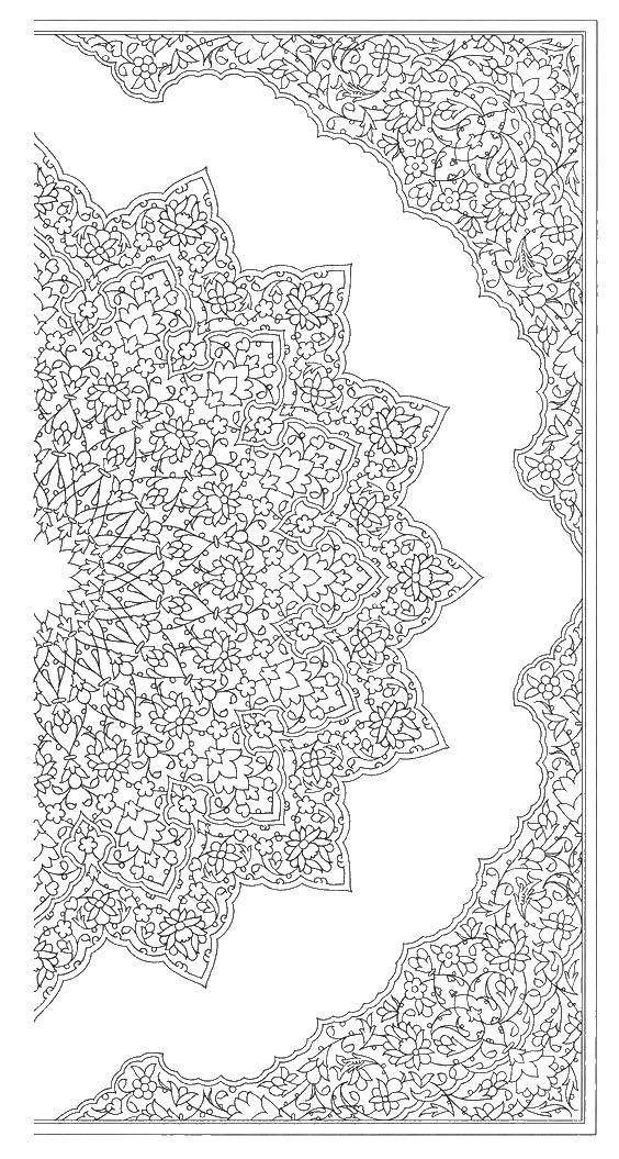 Coloring A complex pattern. Category coloring antistress. Tags:  the antistress, patterns, shapes.