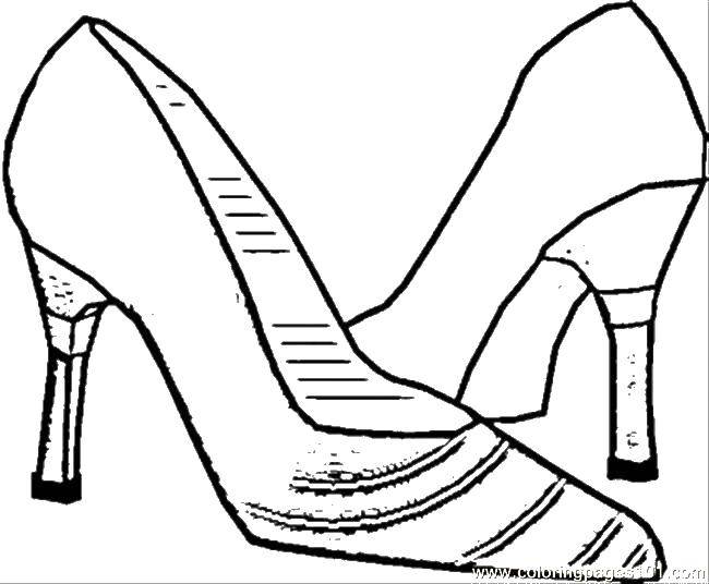 Coloring Shoes. Category shoes. Tags:  shoes, heels.