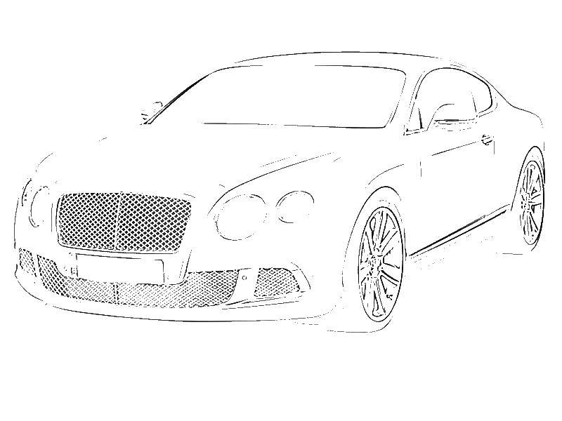 Название: Раскраска Bentley motors. Категория: Машины. Теги: Bentley, Motors, Машины.