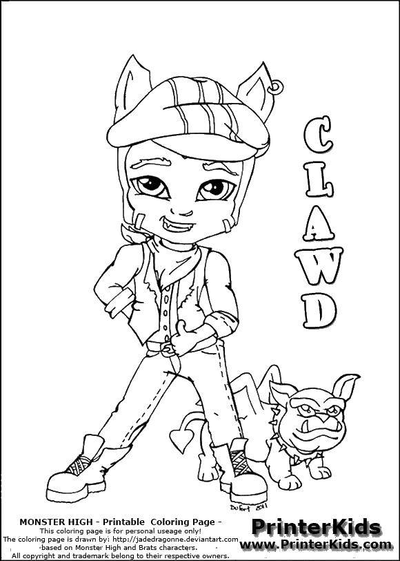 Coloring Cloud. Category Monster high. Tags:  Monster High.