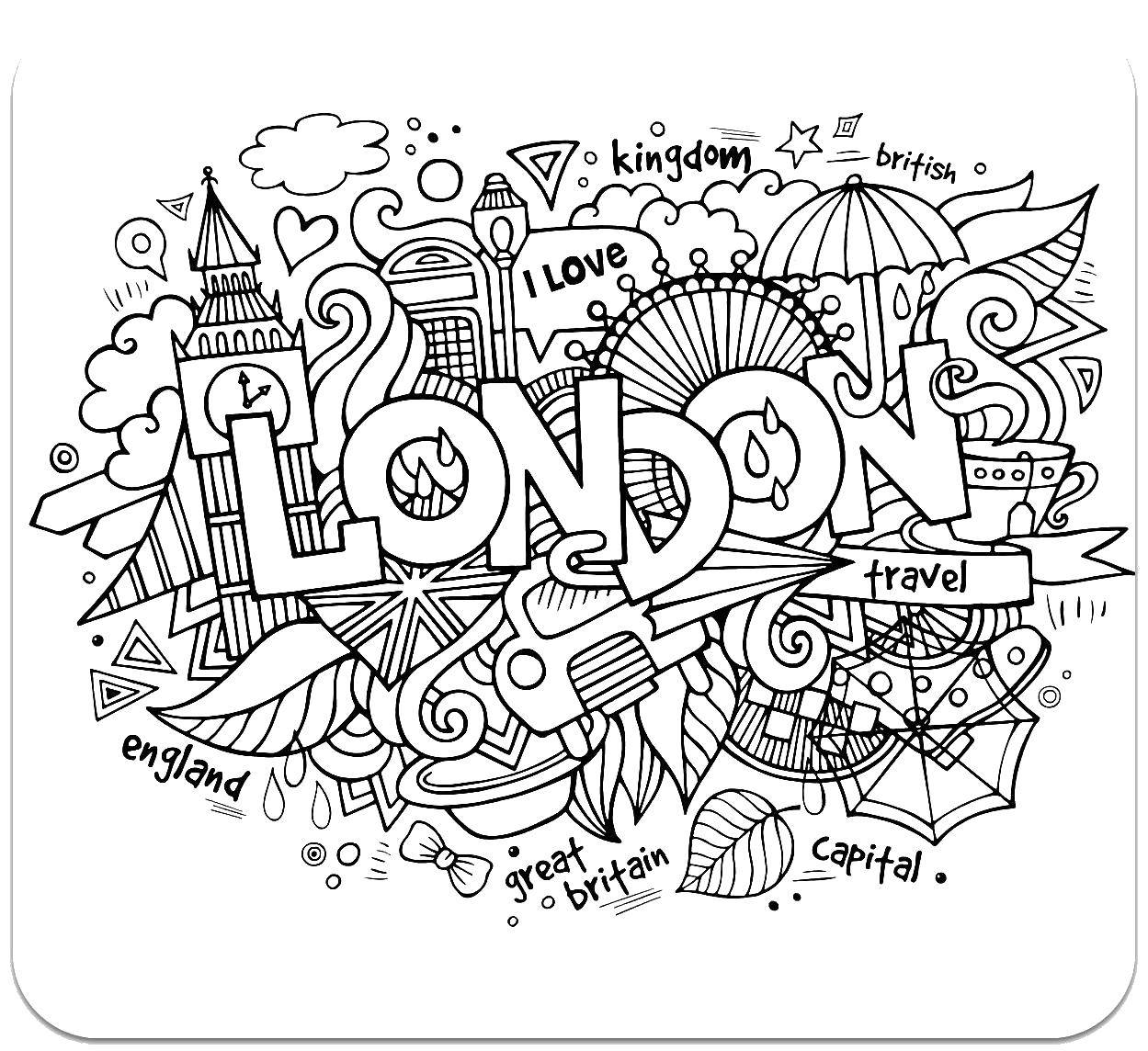 Coloring London. Category the city. Tags:  The City , London, .