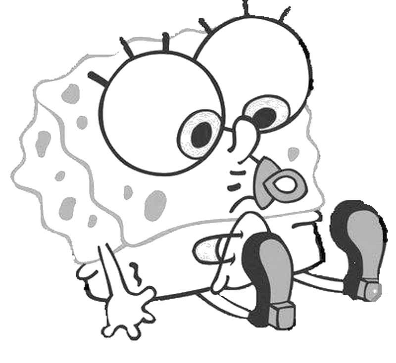 Coloring Little Bob. Category Spongebob. Tags:  Cartoon character.