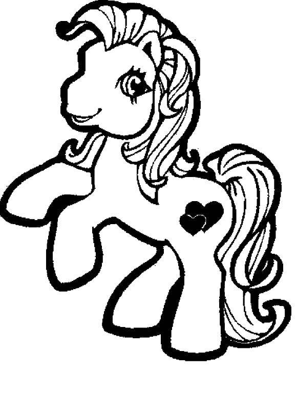 Coloring Pony. Category Ponies. Tags:  pony tale, girls, horse.