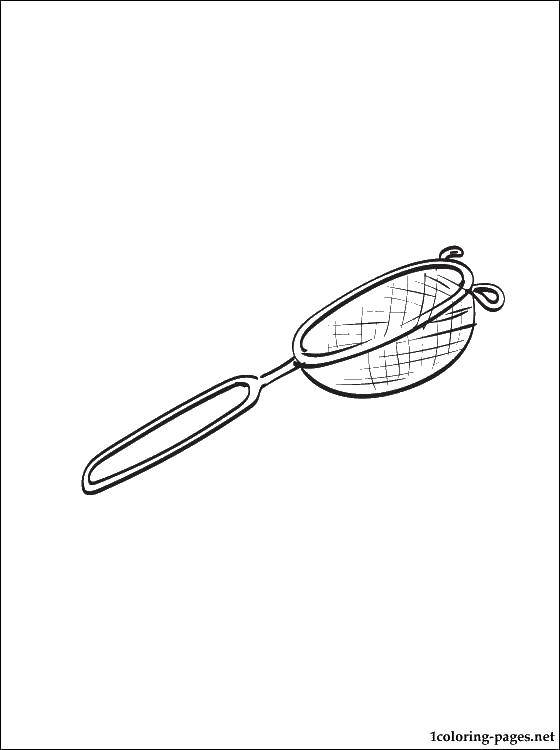 Coloring Strainer. Category Cooking. Tags:  utensils, sieve, strainer.