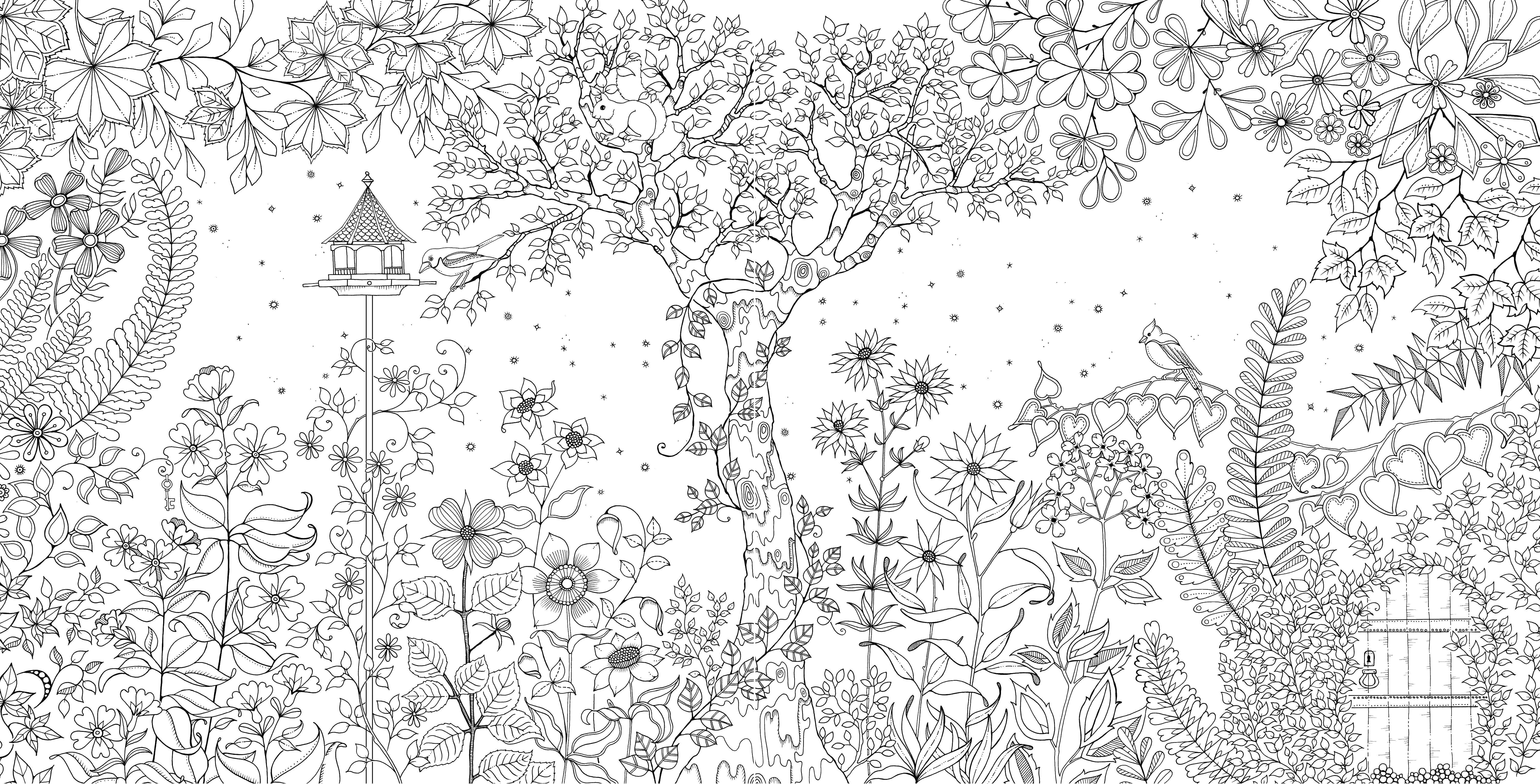 Coloring Flower garden. Category coloring antistress. Tags:  flowers, garden.
