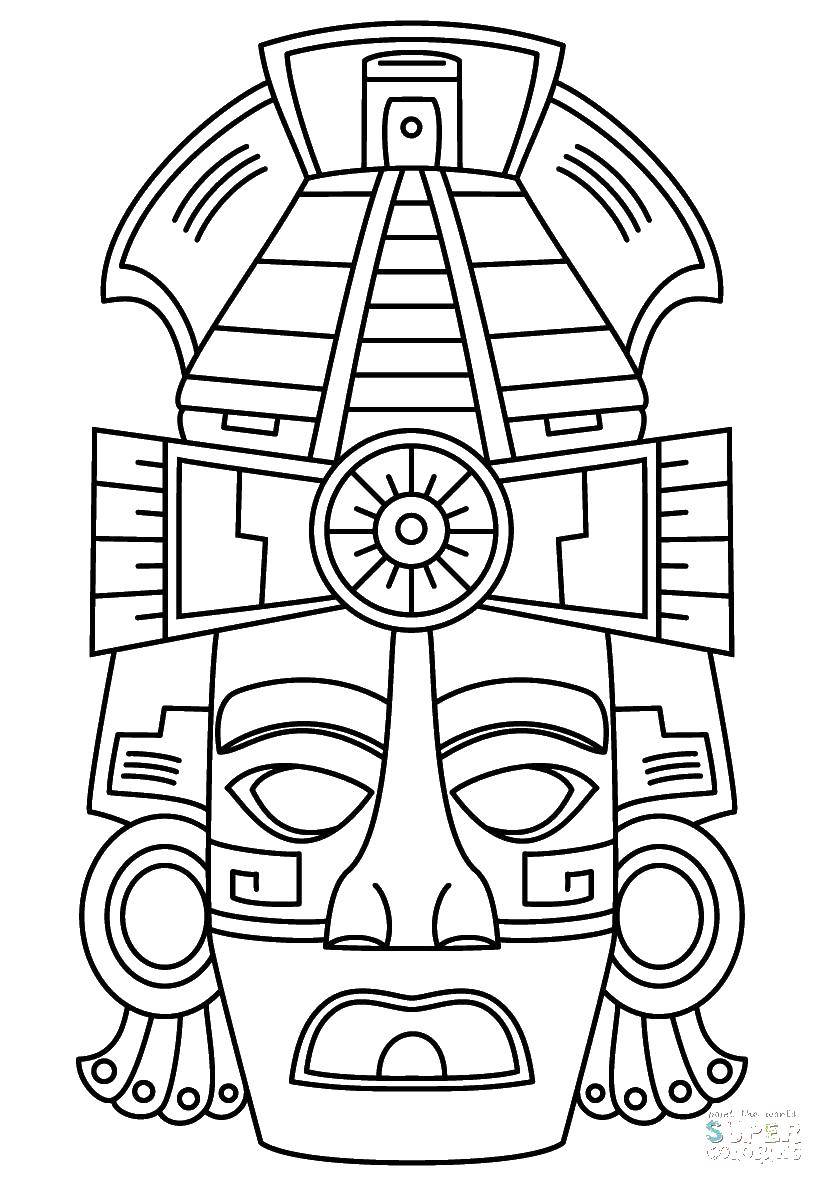 Тотемные маски племени Майя