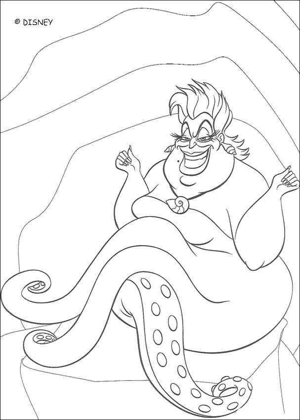 Coloring Enemy Ariel. Category The little mermaid. Tags:  Disney, the little mermaid, Ariel.