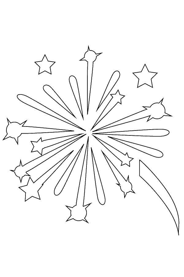 Coloring A bright flash. Category star. Tags:  Stars, night.
