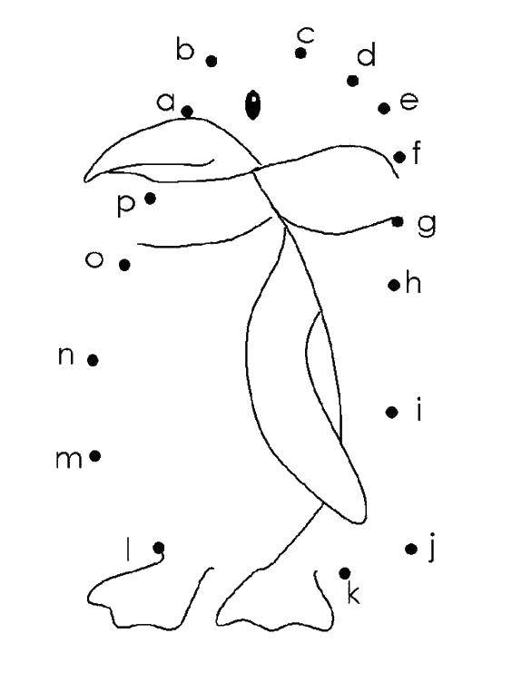 Название: Раскраска Дорисуй пингвина по точкам. Категория: Нарисуй по точкам. Теги: по точкам, пингвин, животные.