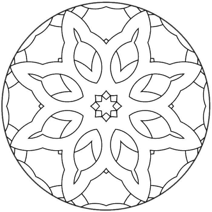 Coloring Geometric patterns. Category coloring antistress. Tags:  Patterns, geometric.