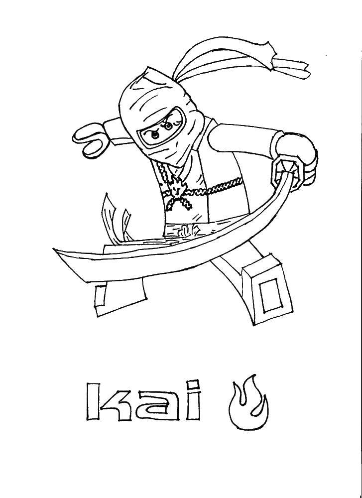Coloring Kai. Category LEGO. Tags:  LEGO, designer, Kai.