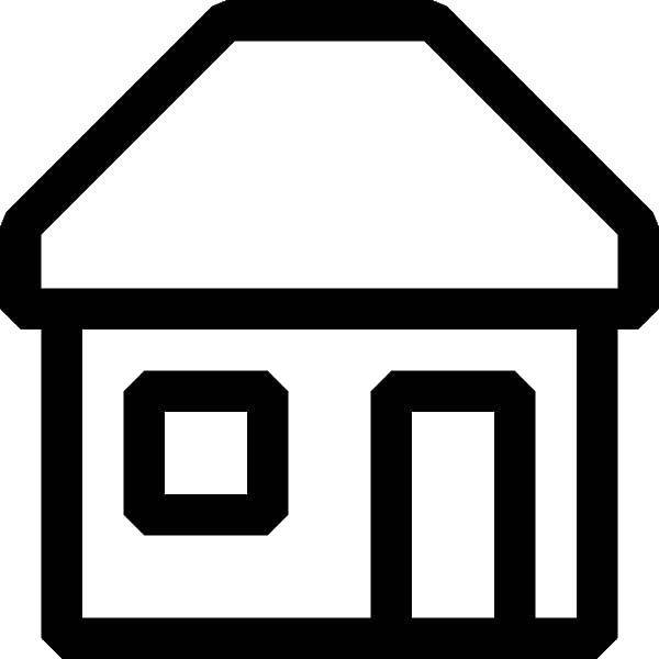Название: Раскраска Контур дома. Категория: Раскраски дом. Теги: дом, крыша, окно, дверь.