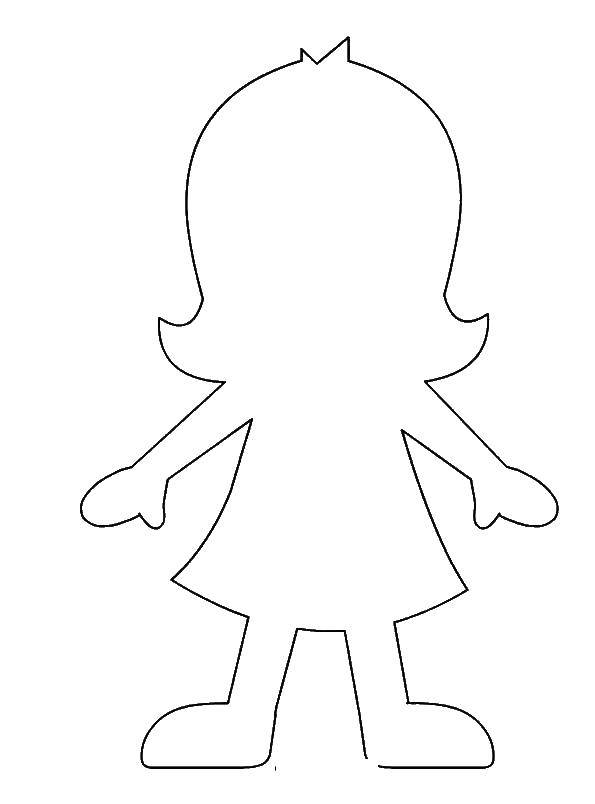 Coloring The outline of the doll girls. Category The contour of the doll . Tags:  Contour, doll.