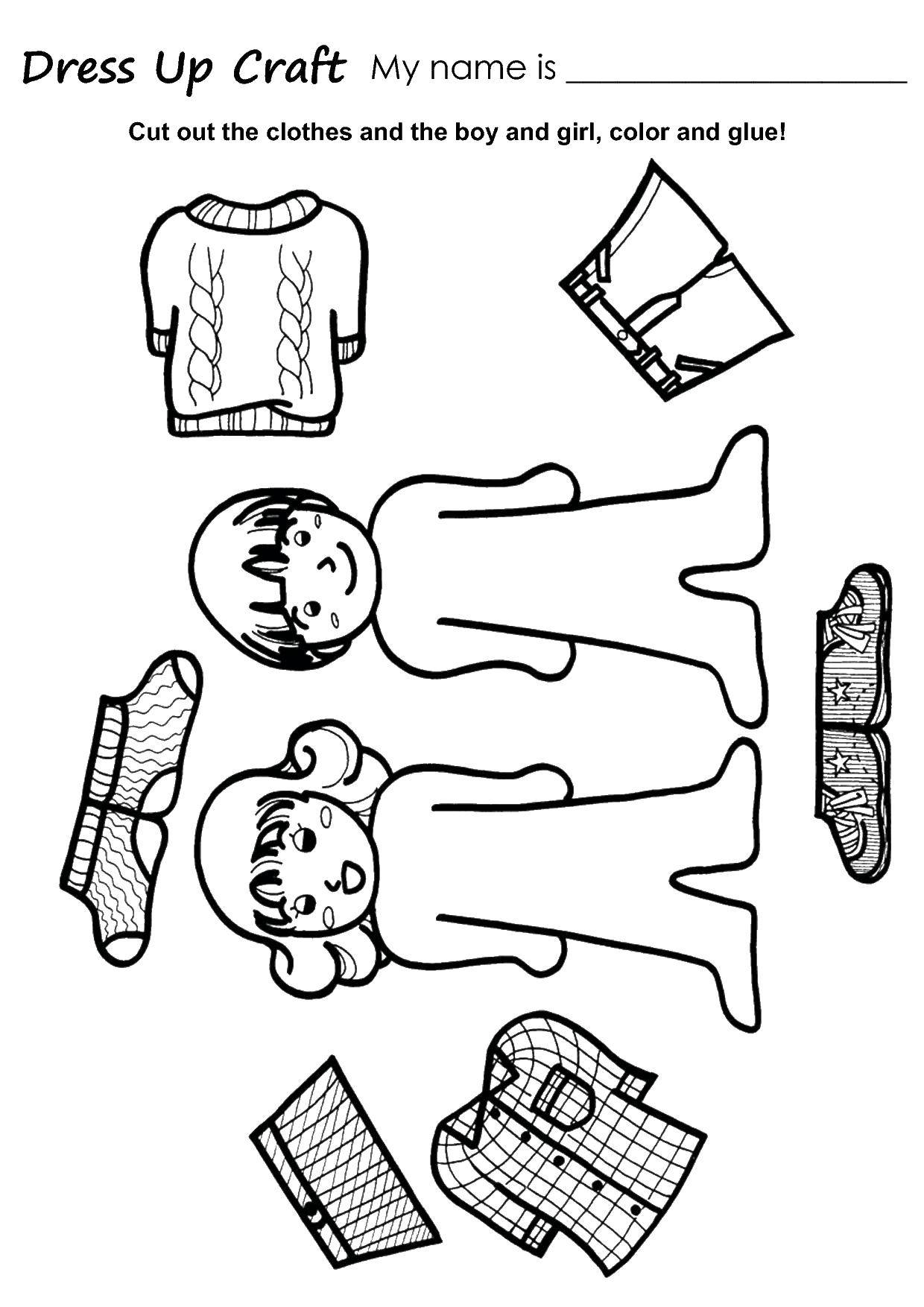 Coloring Dress up dolls. Category The contour of the doll . Tags:  Dolls, girls.