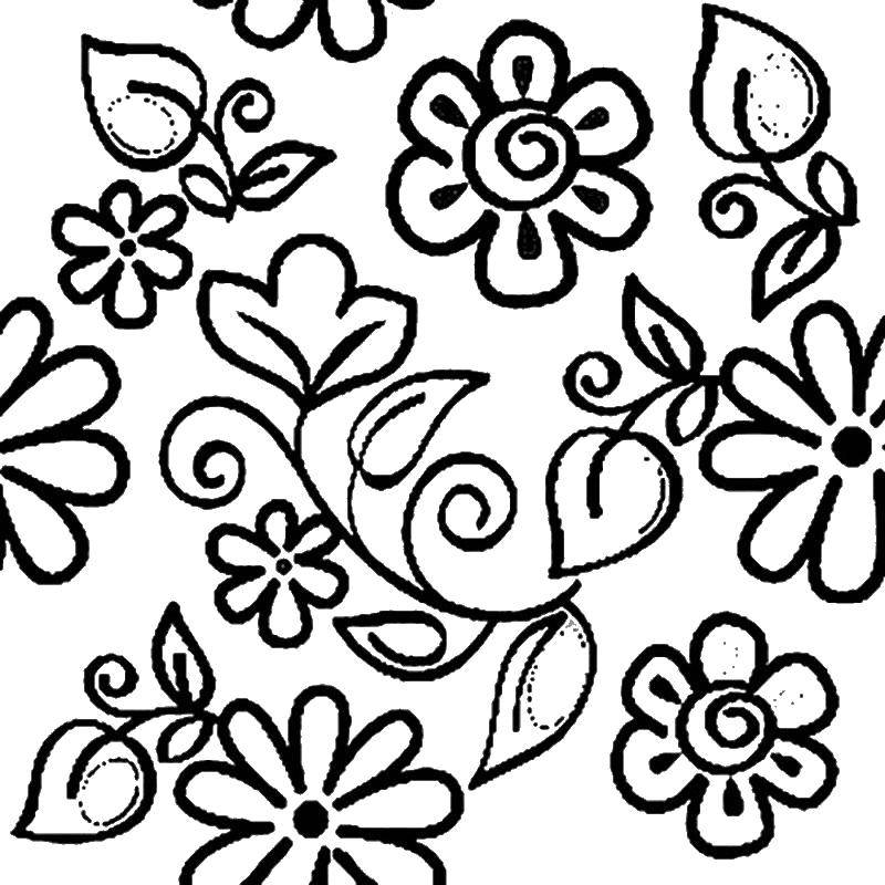Coloring Floral pattern. Category coloring antistress. Tags:  Patterns, flower.