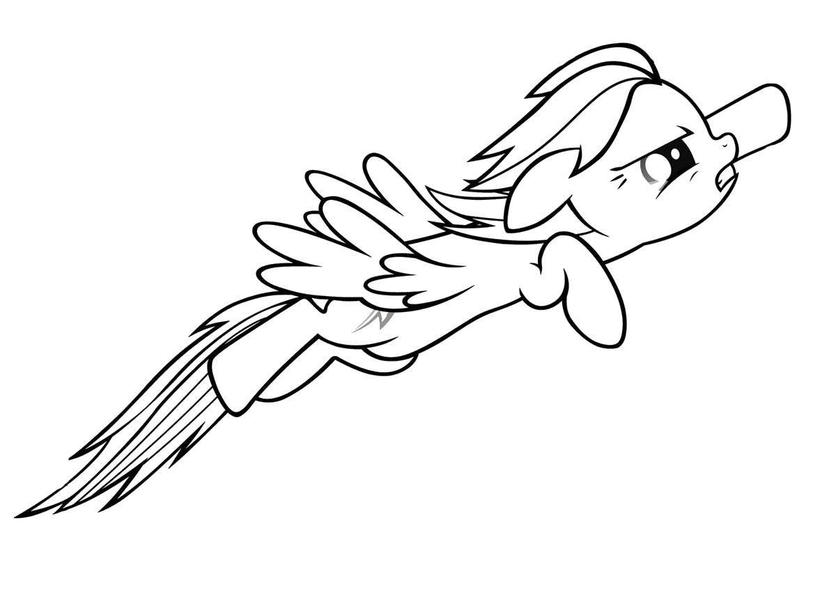 Название: Раскраска Пони из  my little pony . Категория: Персонаж из мультфильма. Теги: Персонаж из мультфильма,  My little pony .
