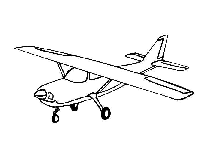 Название: Раскраска Самолетик. Категория: Самолеты. Теги: самолеты, транспорт, игрушки.
