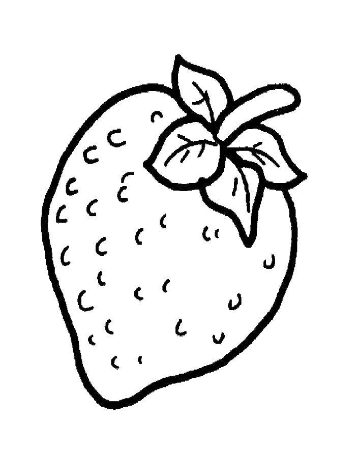 Coloring Strawberry. Category coloring. Tags:  strawberries, strawberry.
